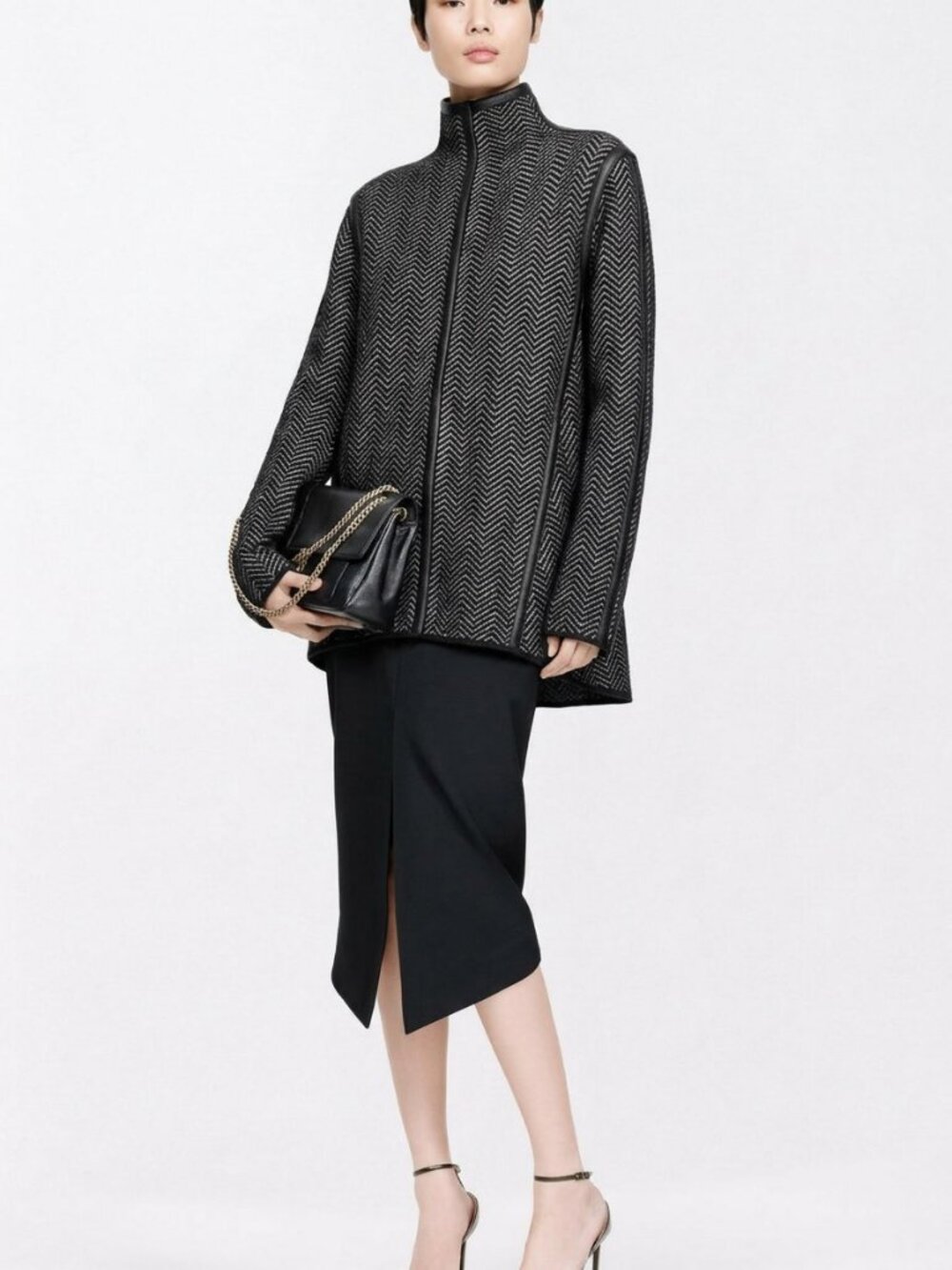 Tom Ford Women's 75% Cashmere Sweater with Leather Trim Size XS (or S)